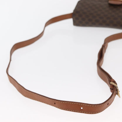 Celine Vintage Horse Carriage Macadam Shoulder Bag Canvas, BROWN, PVC, Shoulder bag