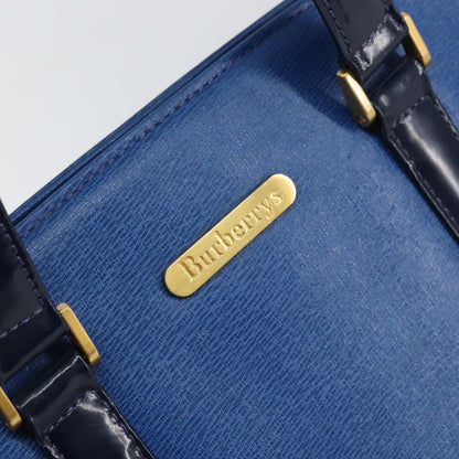 Burberry Vintage Handbag Leather, Blue, Leather, Handbag