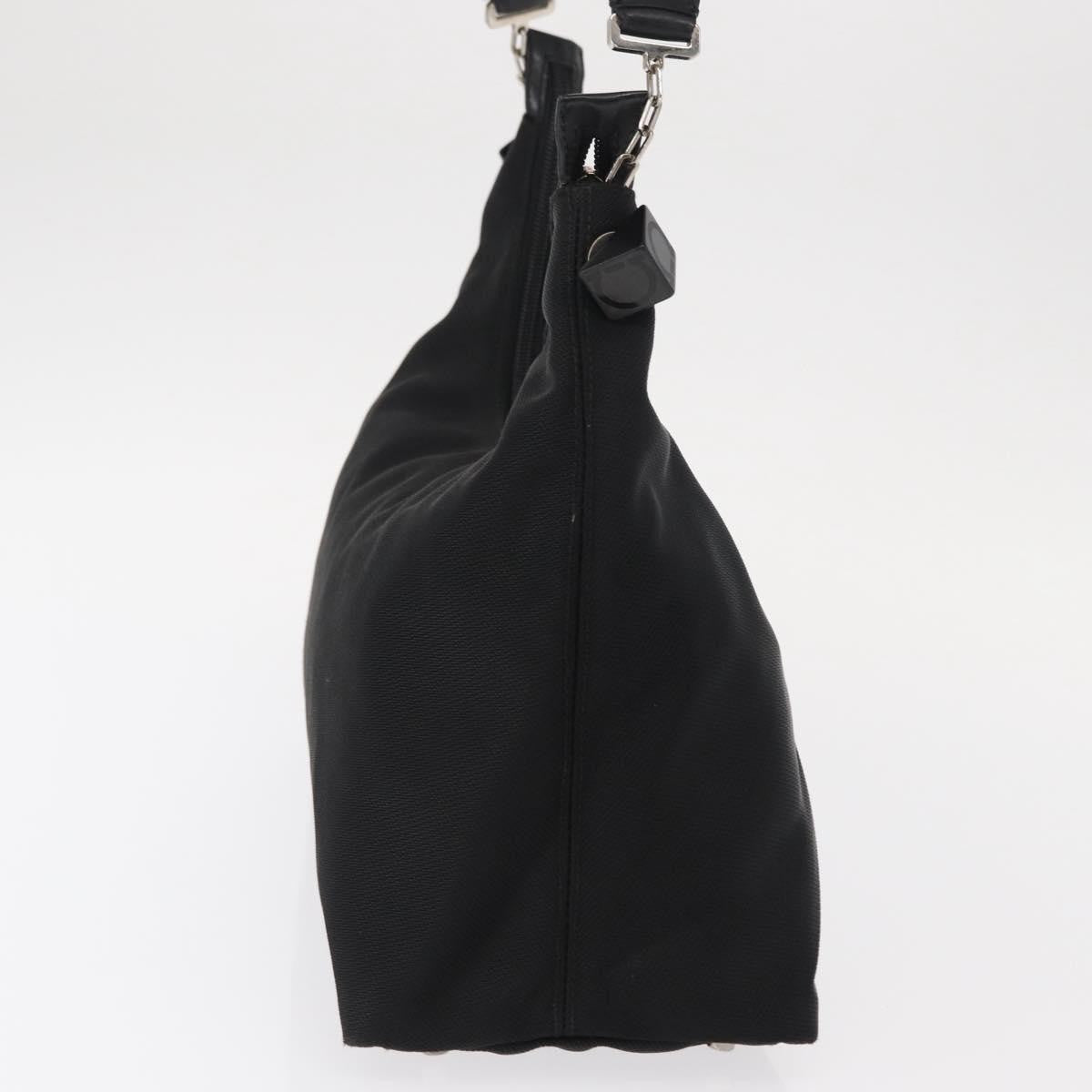 Salvatore Ferragamo Vala Shoulder Bag Nylon, Black, Nylon, Shoulder Bag