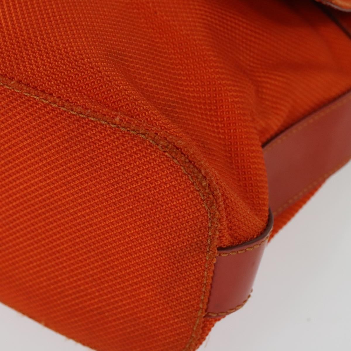 Celine Shoulder Bag Canvas, ORANGE, CANVAS, Shoulder bag