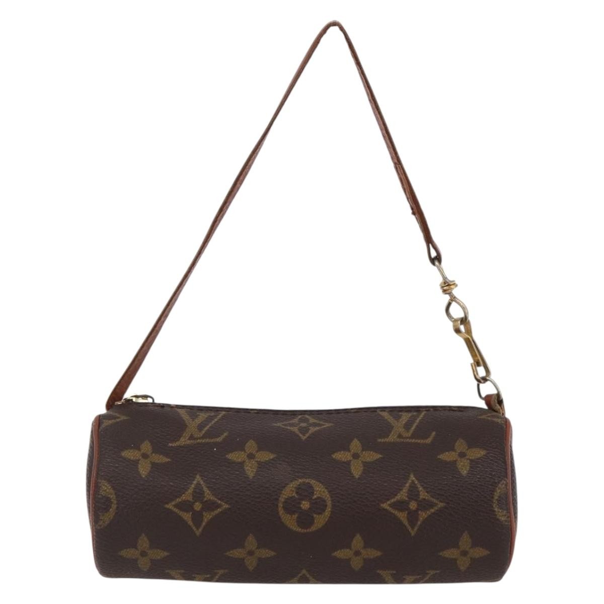 Louis Vuitton Papillon Pochette Monogram Canvas, BROWN, CANVAS, Clutche & pouche
