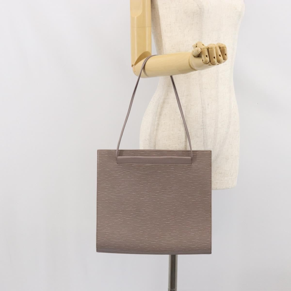Louis Vuitton Saint Tropez Handbag Epi Leather, GRAY, LEATHER, Shoulder bag