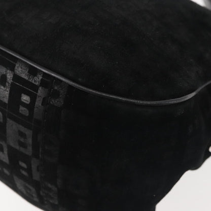 Bally Vintage Shoulder Bag Suede, BLACK, SUEDE, Shoulder bag