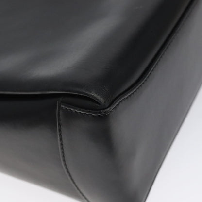 Gucci Vintage Convertible Box Crossbody Bag Leather, BLACK, LEATHER, Handbag