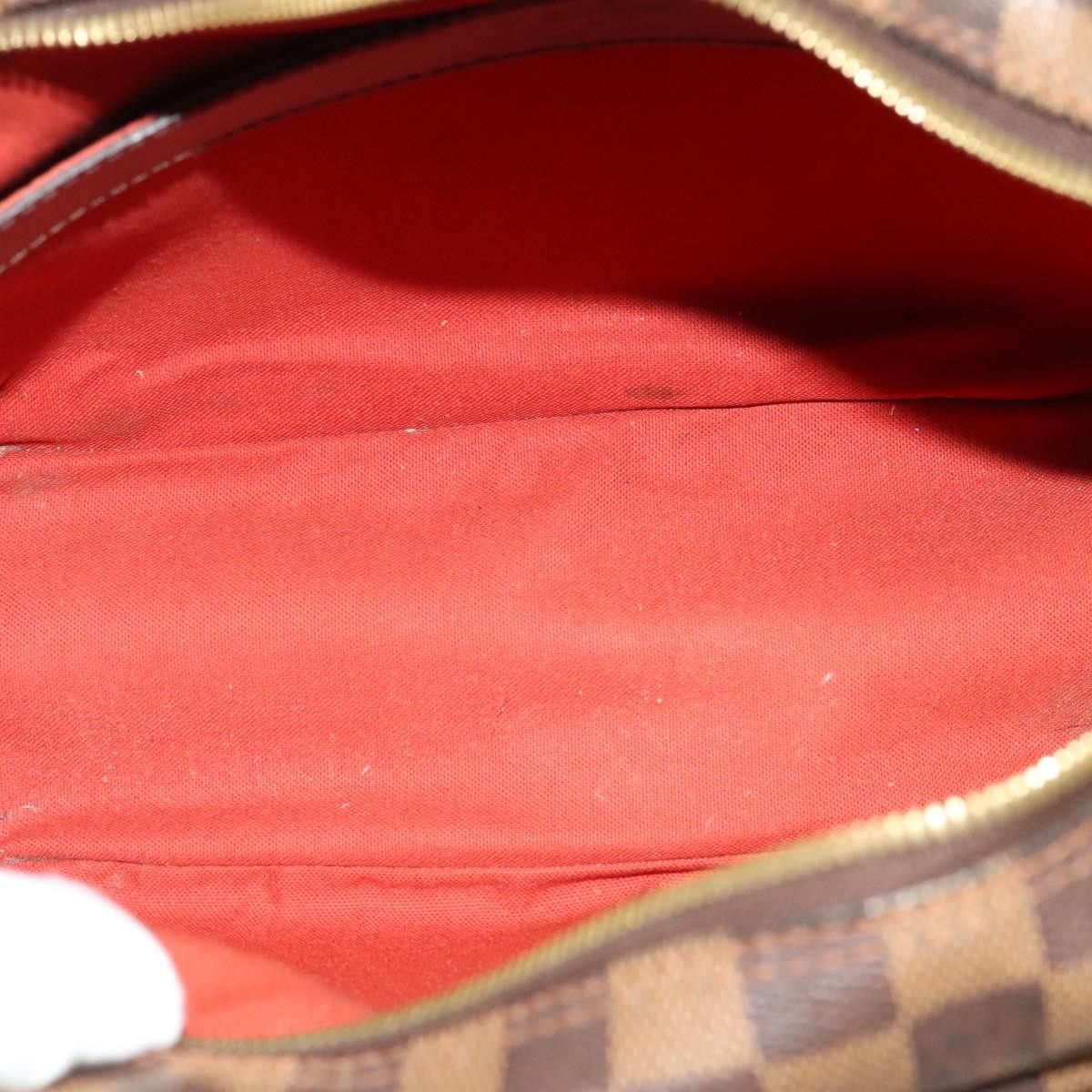 Louis Vuitton Naviglio Handbag Damier, BROWN, CANVAS, Shoulder bag