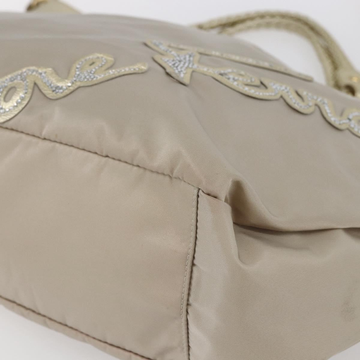 Salvatore Ferragamo Vintage Top handle handbag Nylon, BEIGE, NYLON, Tote bag