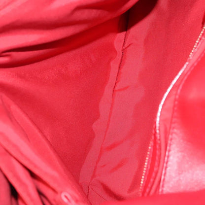 Christian Dior Delidior Chain Shoulder Bag Cannage Quilt Leather, RED, LEATHER, Shoulder bag