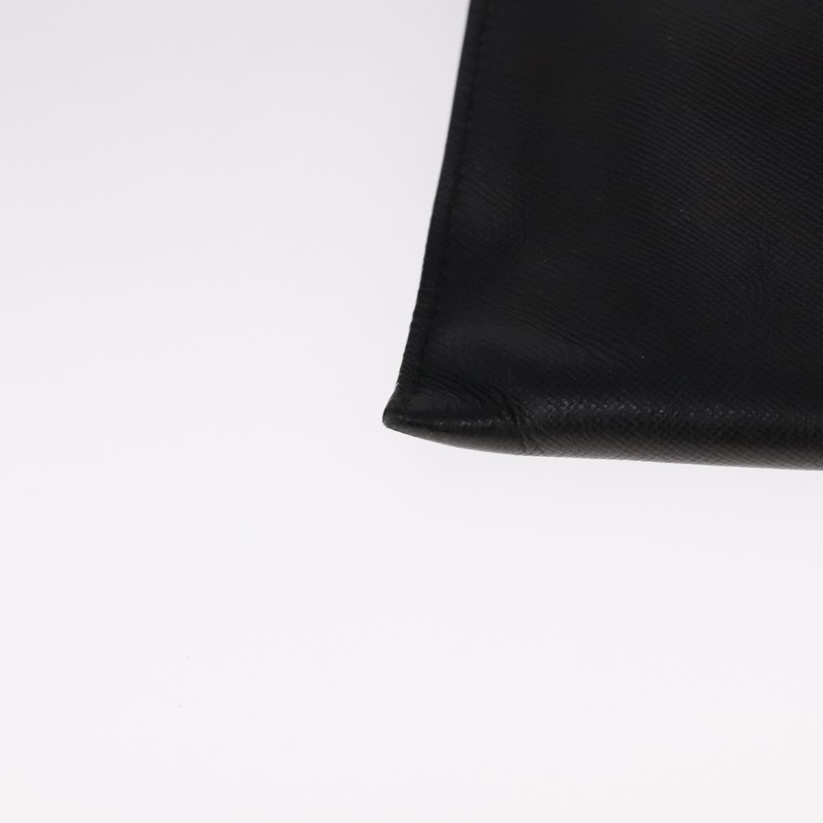 Prada Vintage Pouch Leather, BLACK, LEATHER, Clutche & pouche