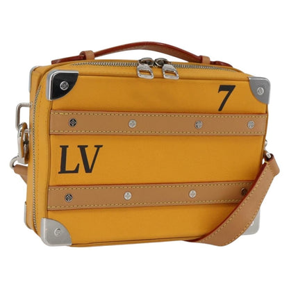 Louis Vuitton Handle Soft Trunk Bag Monogram Taurillon Leather, Yellow, Leather, Clutch