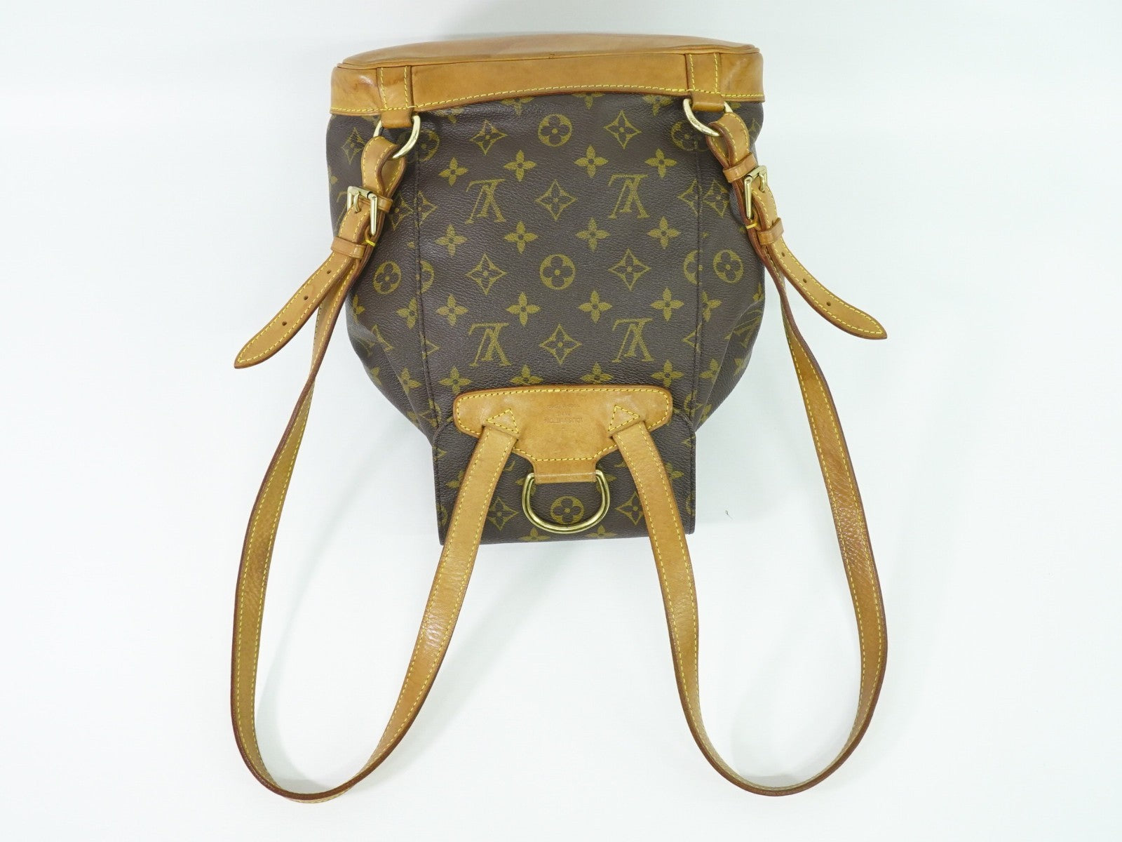 Louis Vuitton Vintage Montsouris Backpack Monogram Canvas, BROWN, CANVAS, Backpack