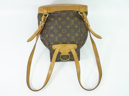 Louis Vuitton Vintage Montsouris Backpack Monogram Canvas, BROWN, CANVAS, Backpack