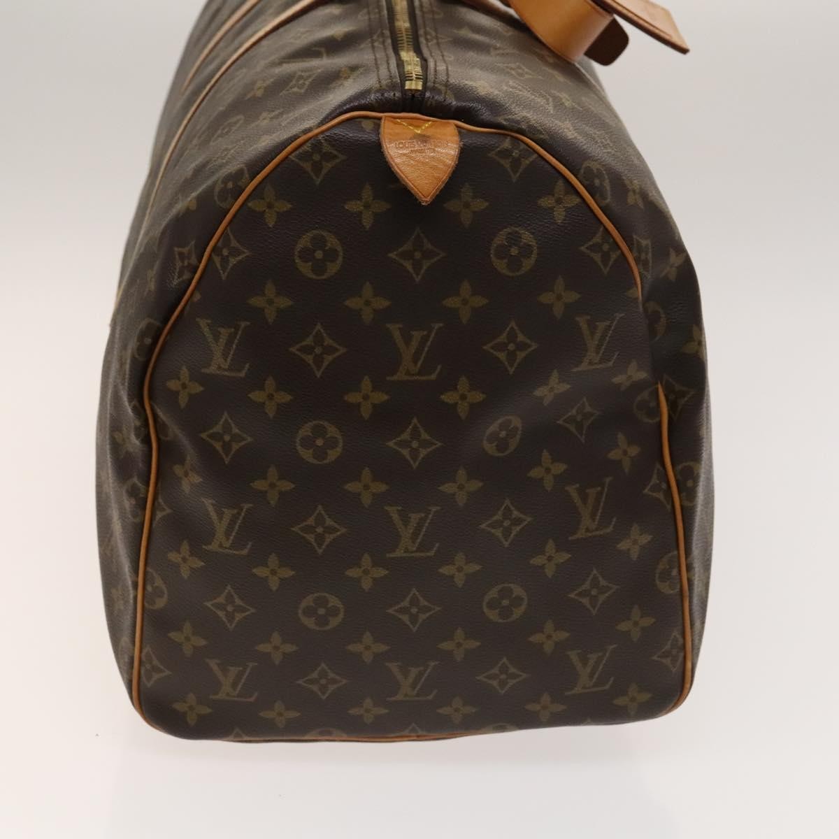 Louis Vuitton Keepall Bag Monogram Canvas, BROWN, CANVAS, Travel bag