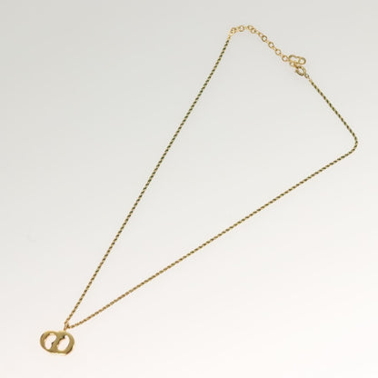Christian Dior CD Pendant Necklace Metal, GOLD, METAL, Necklace