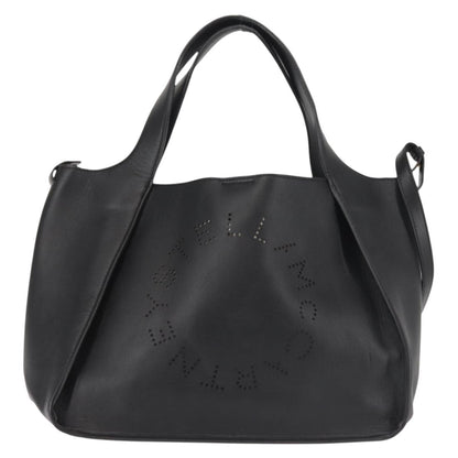 Stella McCartney Cabas tote bag leather, BLACK, LEATHER, Handbag
