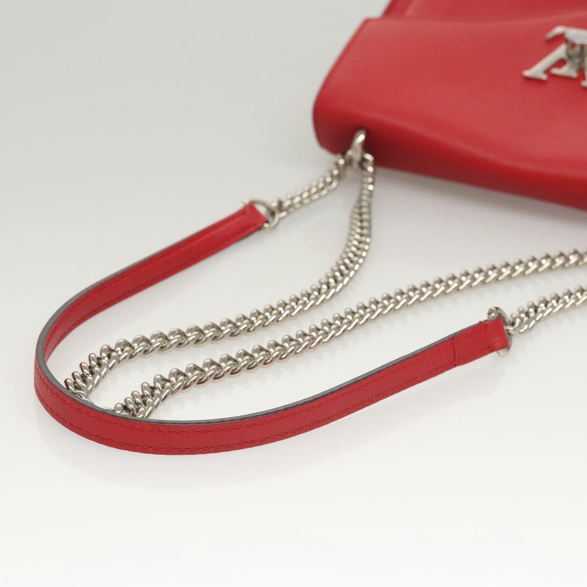 Louis Vuitton Mylockme Handbag Leather, RED, LEATHER, Handbag