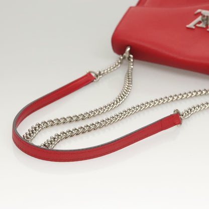 Louis Vuitton Mylockme Handbag Leather, RED, LEATHER, Handbag
