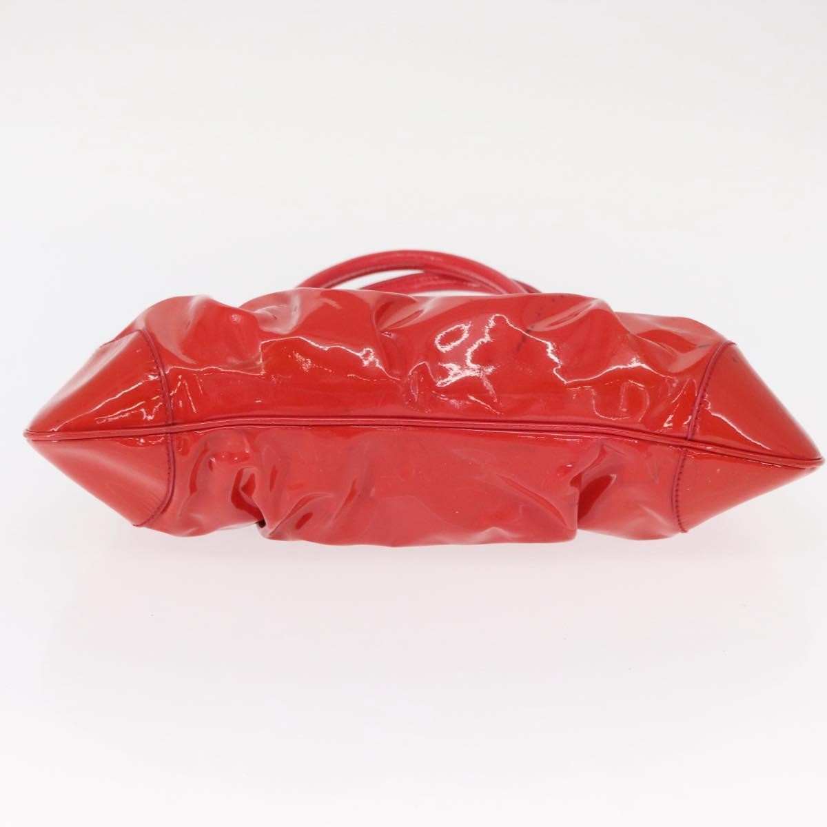 Salvatore Ferragamo Gancini handbag Patent leather, RED, PATENT_LEATHER, Handbag