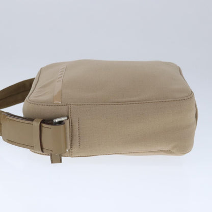 Prada Vintage Shoulder Bag Canvas, BEIGE, CANVAS, Shoulder bag
