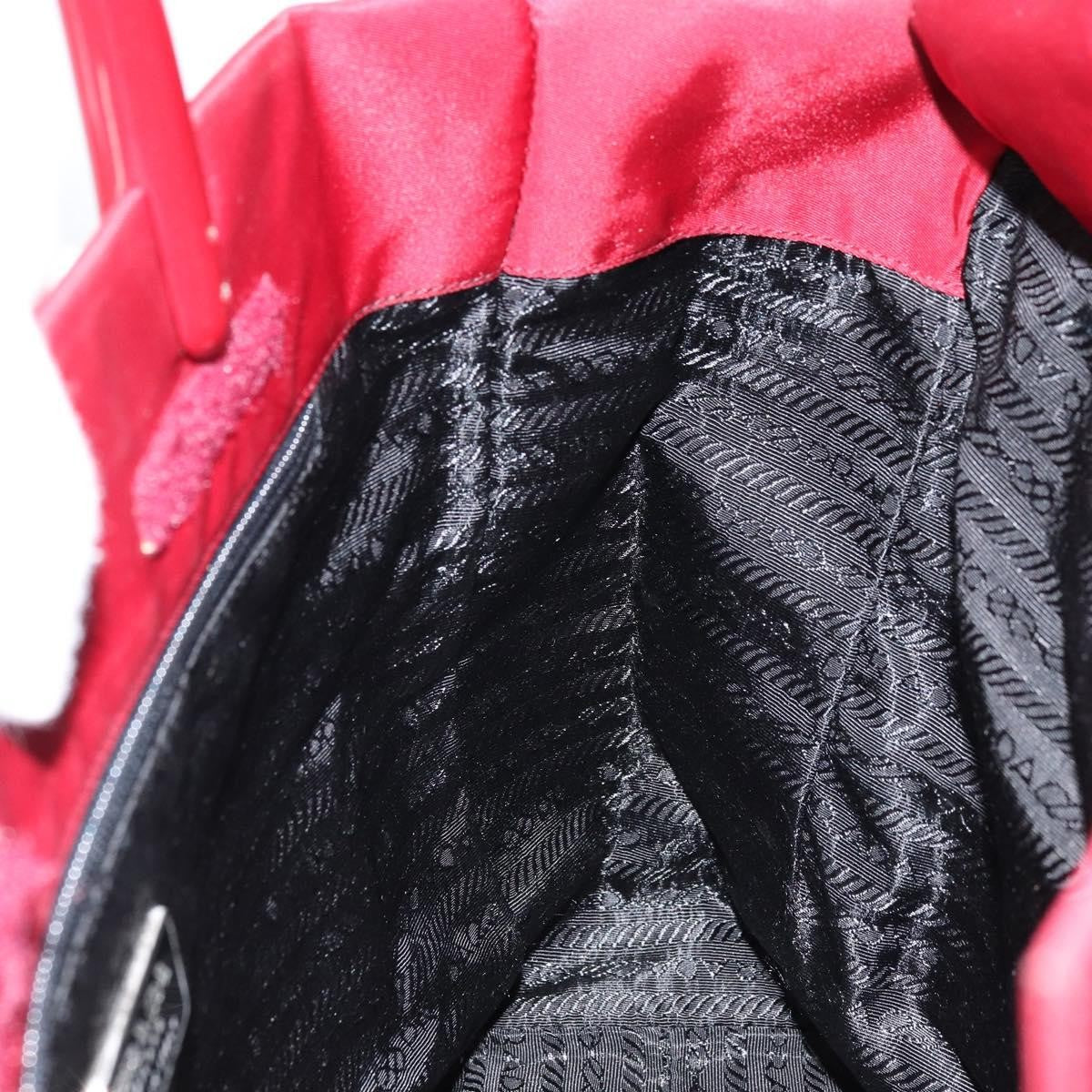 Prada Vintage Tote Tessuto, RED, NYLON, Tote bag