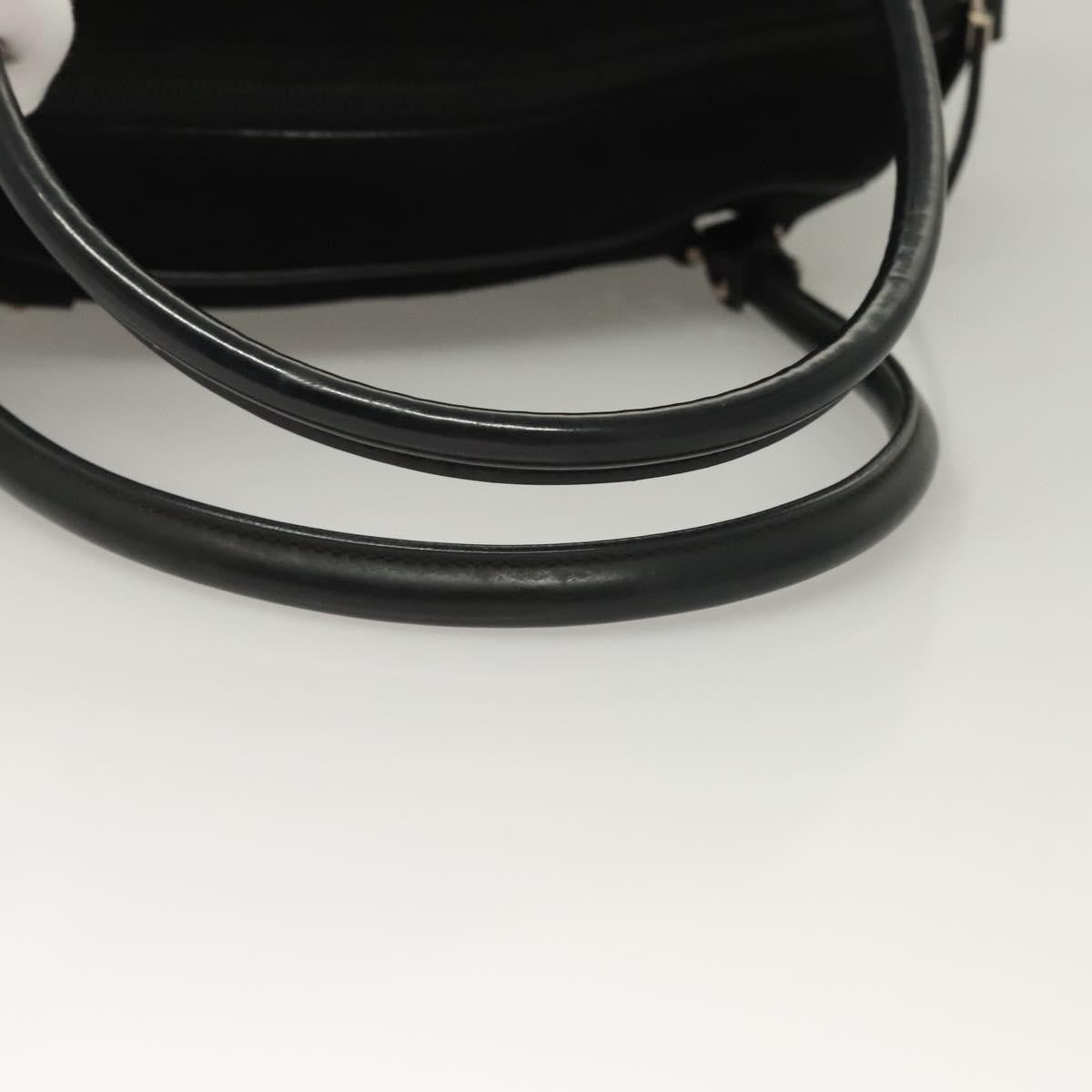 Salvatore Ferragamo Gancini handbag Suede, BLACK, SUEDE, Handbag
