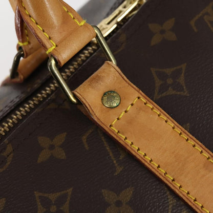 Louis Vuitton Keepall Bag Monogram Canvas, BROWN, CANVAS, Travel bag