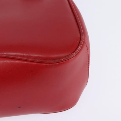 Gucci Vintage Bamboo Shoulder Bag Leather, RED, LEATHER, Shoulder bag