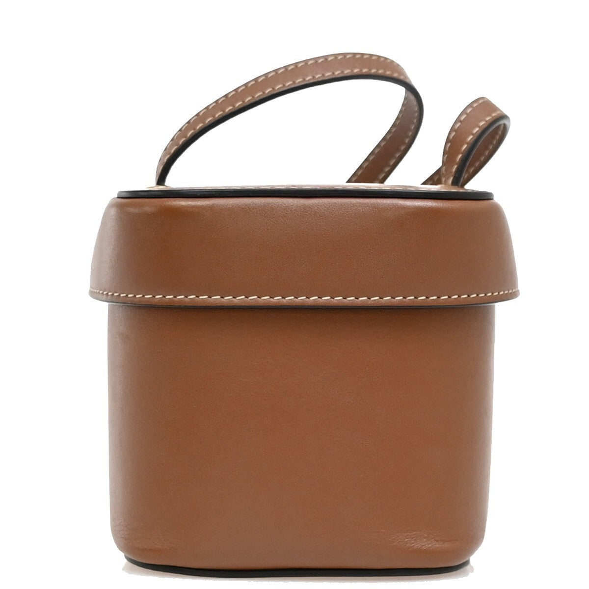 Celine Cuir Triomphe Box Bag Leather, BROWN, LEATHER, Handbag