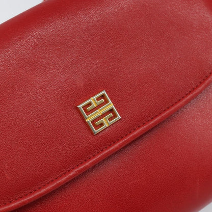 Givenchy Vintage 4G shoulder bag Leather, RED, LEATHER, Shoulder bag