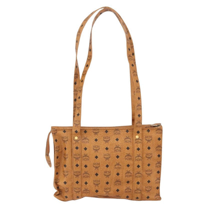 MCM Vintage Visetos Tote bag Canvas, BROWN, PVC, Tote bag