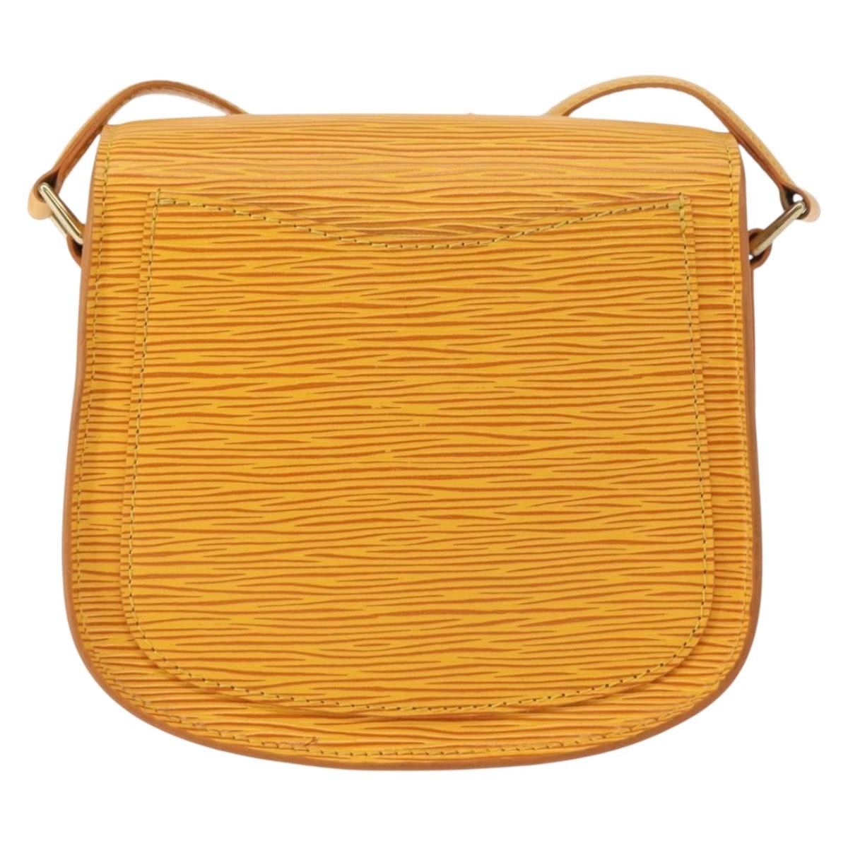 Louis Vuitton Saint Cloud Handbag Epi Leather, YELLOW, LEATHER, Shoulder bag