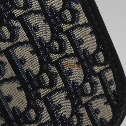 Christian Dior Diorquake Clutch Oblique Canvas, NAVY, CANVAS, Clutche & pouche