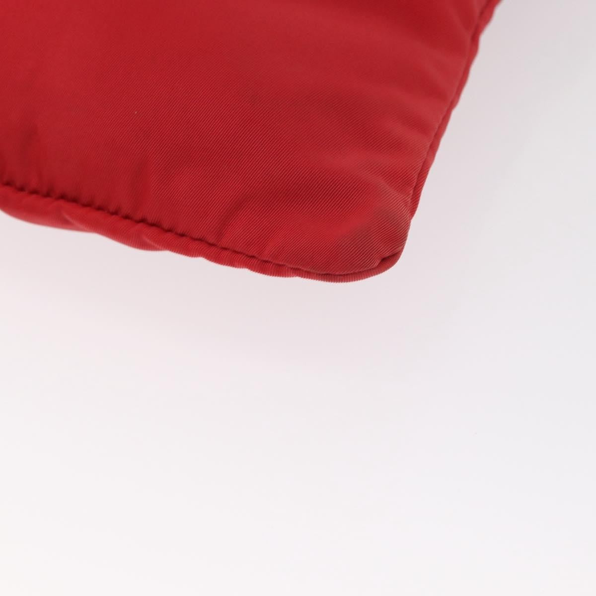 Prada Front Pocket Messenger Bag Tessuto, RED, NYLON, Shoulder bag