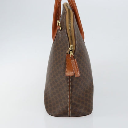 Celine Macadam Handbag Macadam with leather, BROWN, PVC,CANVAS, Handbag