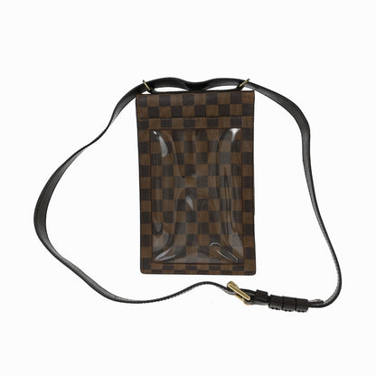 Louis Vuitton Portobello Messenger Damier, Brown, Canvas, Shoulder Bag