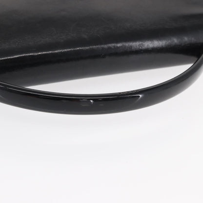 Prada Vintage Handbag Leather, BLACK, LEATHER, Handbag