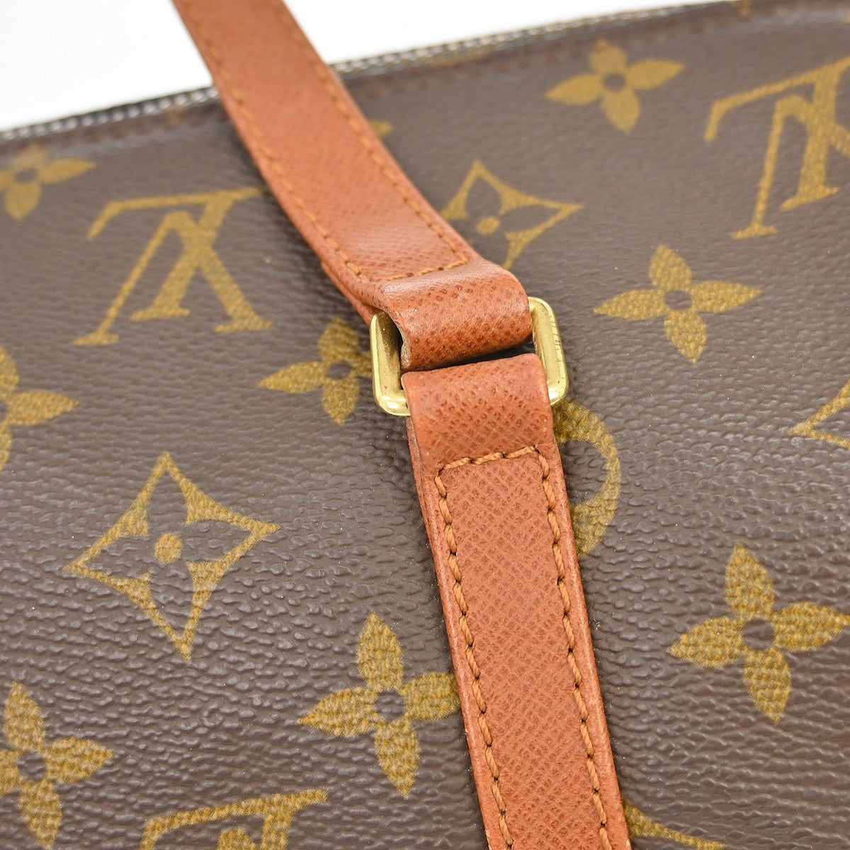 Louis Vuitton Papillon Handbag Monogram Canvas, Brown, Canvas, Handbag