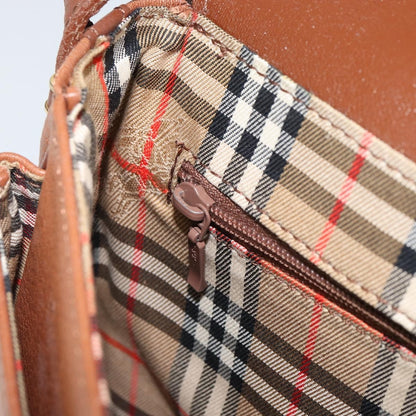 Burberry Vintage Flap Crossbody Bag Leather, BROWN, LEATHER, Shoulder bag