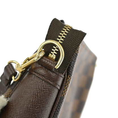 Louis Vuitton Trousse Make Up Bag Damier Canvas, BROWN, CANVAS, Clutche & pouche