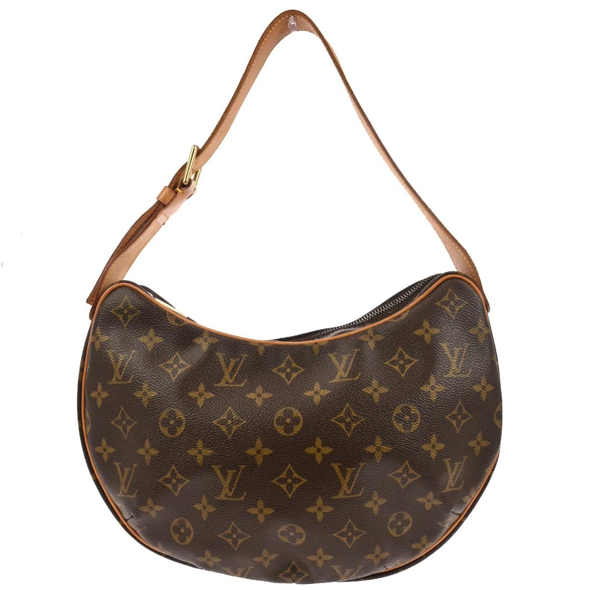 Louis Vuitton Croissant Handbag Monogram Canvas, BROWN, CANVAS, Handbag