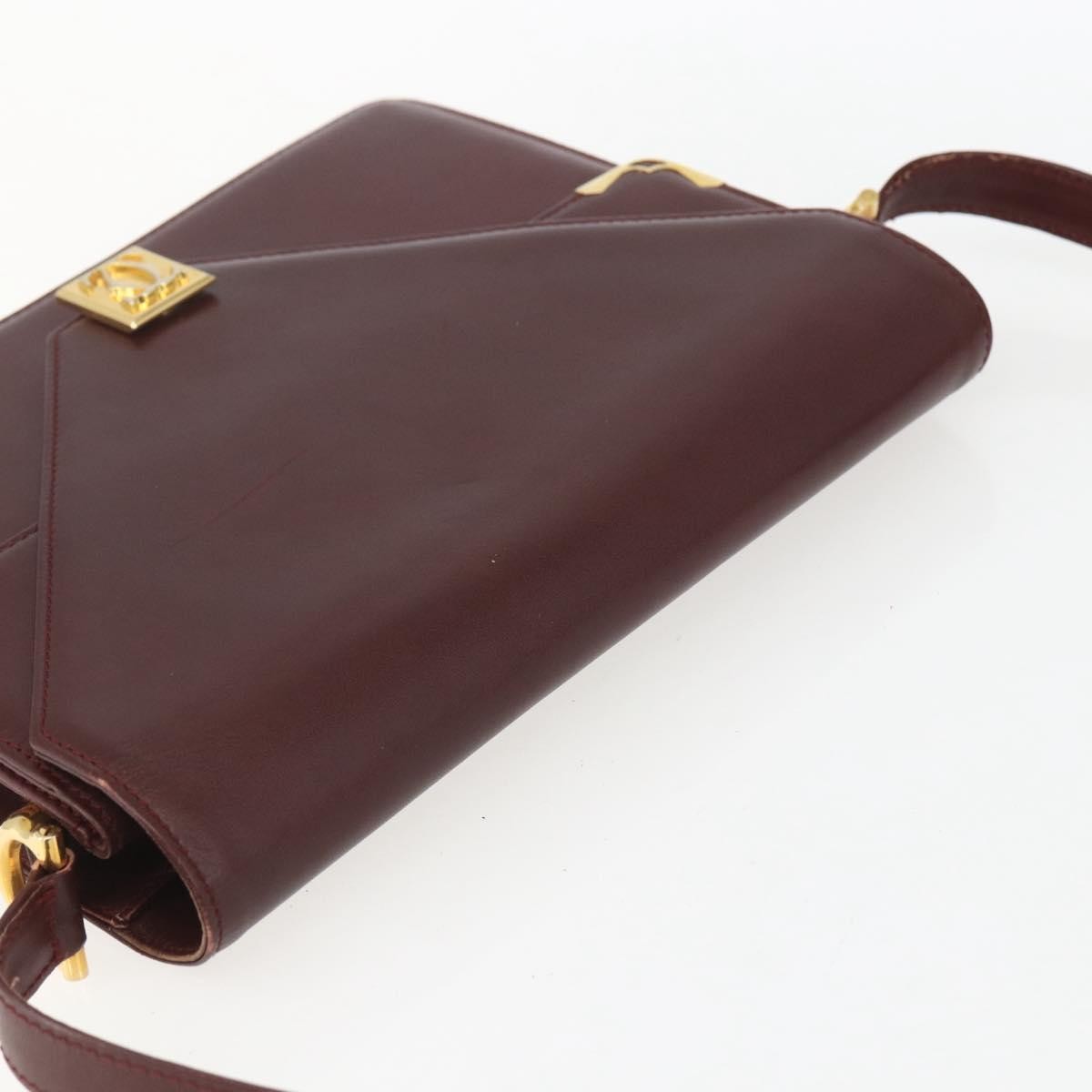 cartier Must de Cartier Shoulder Bag Leather, BURGUNDY, LEATHER, Shoulder bag