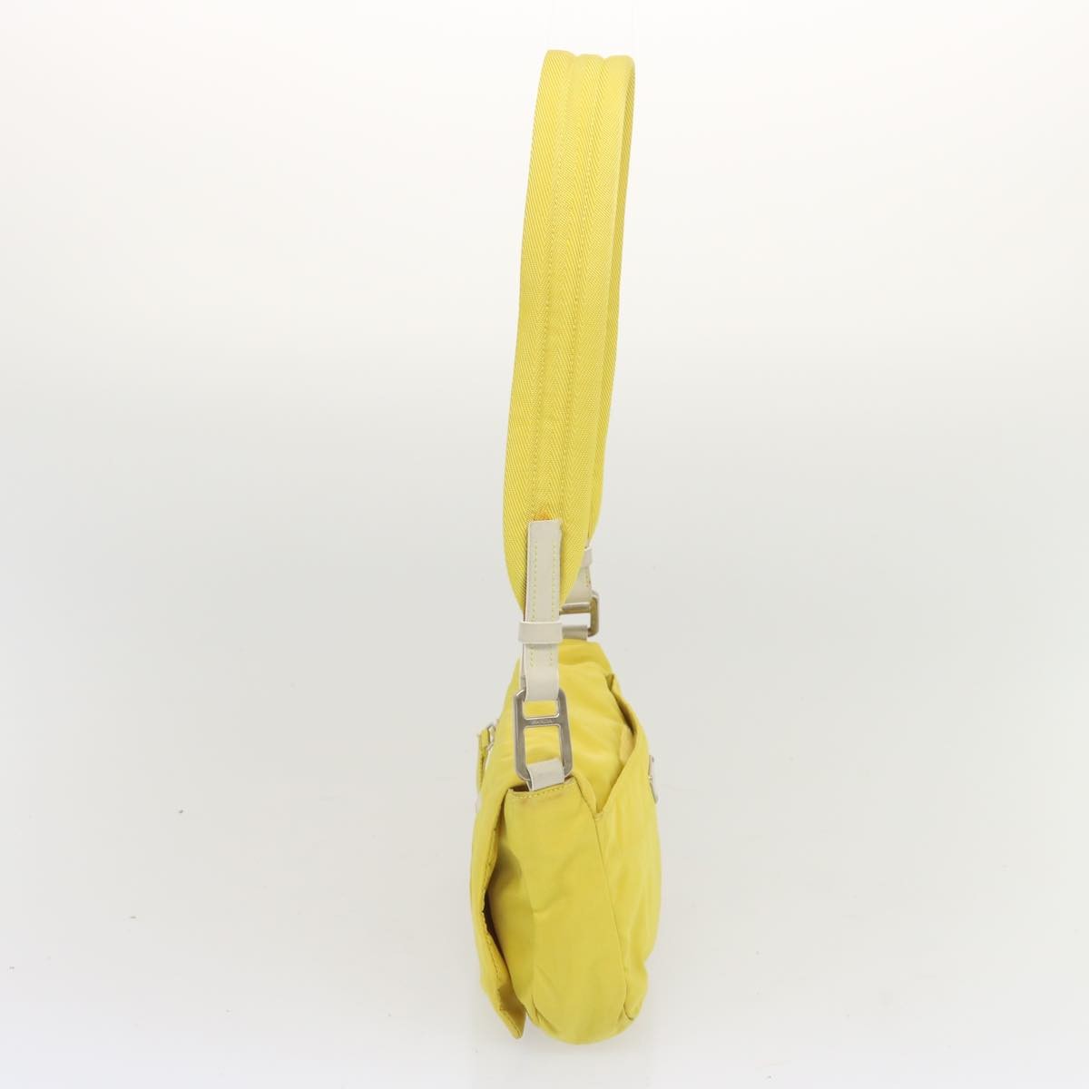 Prada Vintage Shoulder Bag Tessuto, Yellow, Nylon, Shoulder Bag