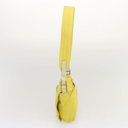 Prada Vintage Shoulder Bag Tessuto, Yellow, Nylon, Shoulder Bag