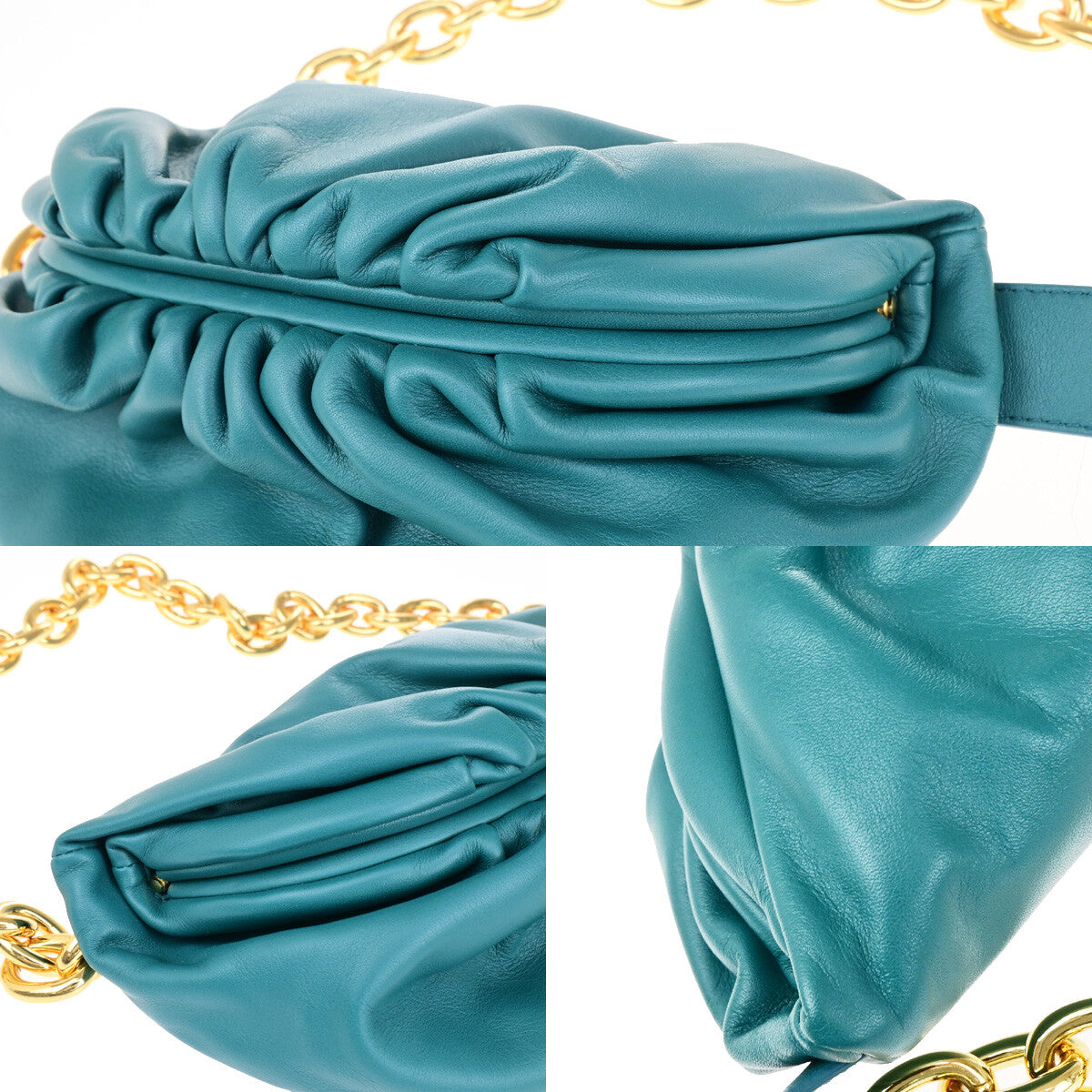 Bottega Veneta The Chain Pouch Leather, Green, Leather, Clutch