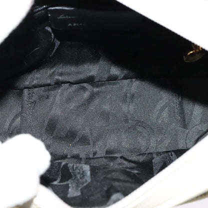 Salvatore Ferragamo Vala Shoulder Bag Leather, WHITE, LEATHER, Shoulder bag