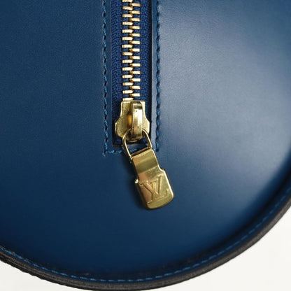 Louis Vuitton Soufflot Handbag Epi Leather, BLUE, LEATHER, Handbag