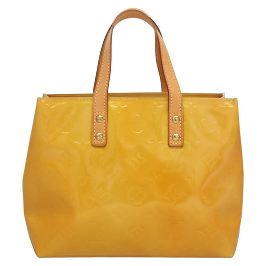 Louis Vuitton Reade Handbag Monogram Vernis, Yellow, Patent Leather, Handbag