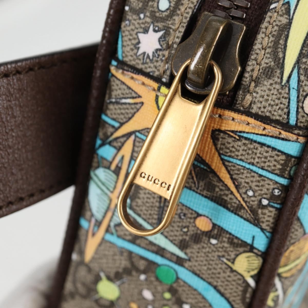 Gucci Disney Donald Duck Belt Bag Printed GG Coated Canvas, BEIGE, PVC, Shoulder bag