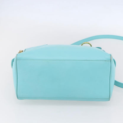 Christian Dior Vintage Handbag Leather, BLUE, LEATHER, Handbag