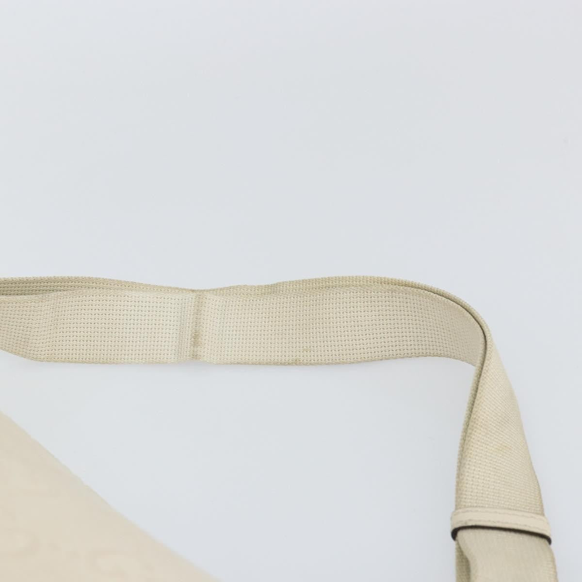 Gucci Front Pocket Belt Bag GG Embossed Perforated Leather, WHITE, LEATHER, Shoulder bag