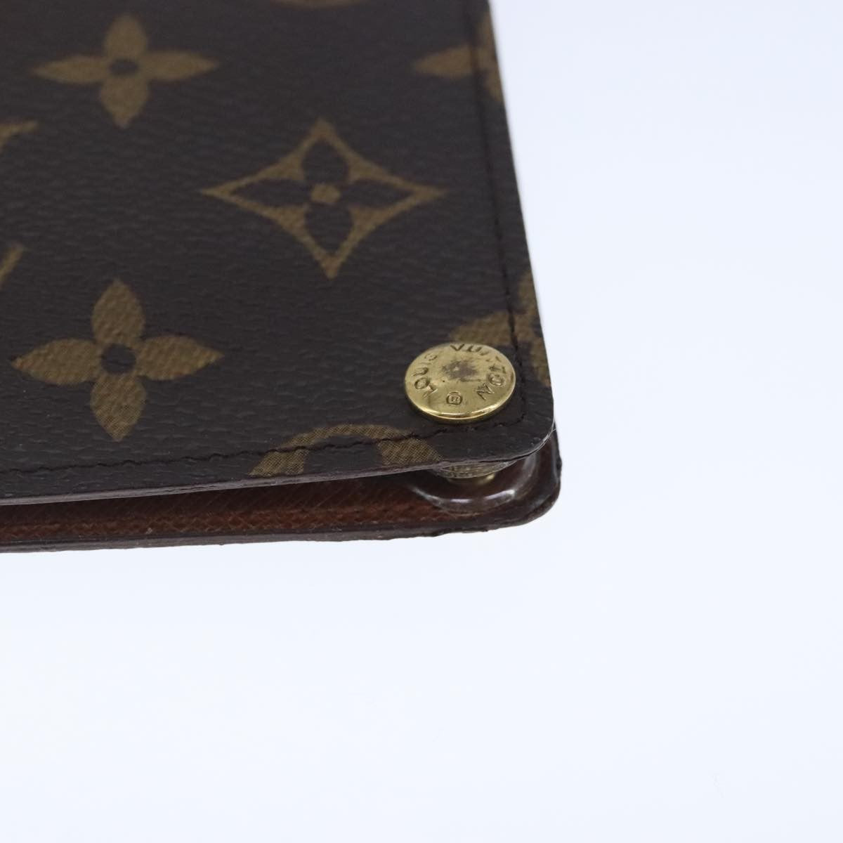 Louis Vuitton Porte Cartes Pression Card Case Monogram Canvas, BROWN, CANVAS, Card Holders